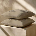 Open Face | Sustainable Velvet Cushion - Taupe 40 x 40 cm Standard by Izabela Peters