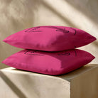 Open Face | Sustainable Velvet Cushion - Hot Pink 40 x 40 cm Standard by Izabela Peters