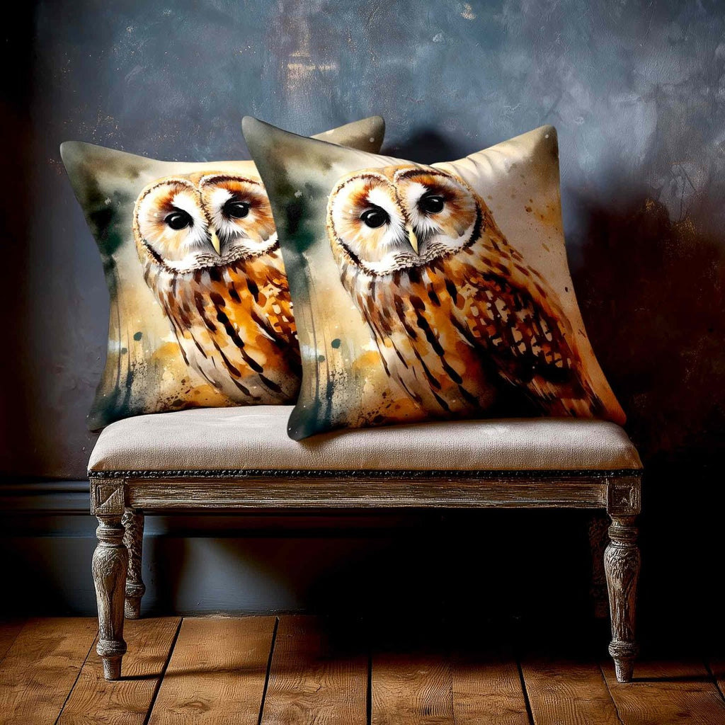 Owl | Sustainable Velvet Cushion - 40 x 40 cm Standard by Izabela Peters