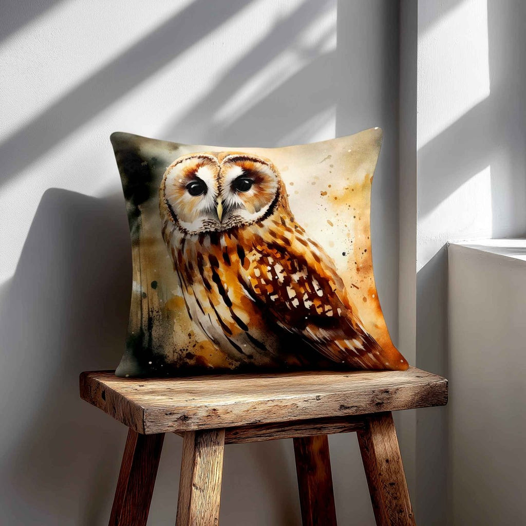 Owl | Sustainable Velvet Cushion - 40 x 40 cm Standard by Izabela Peters