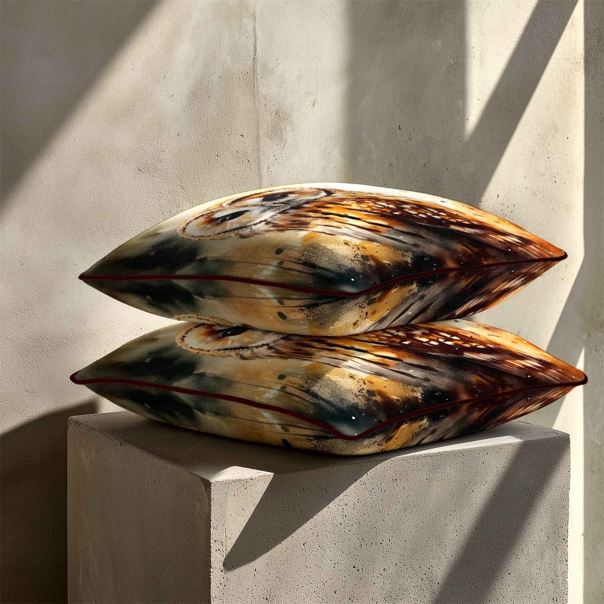 Owl | Sustainable Velvet Cushion - 40 x 40 cm Standard by Izabela Peters