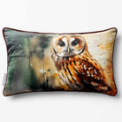 Owl | Sustainable Velvet Rectangle Cushion - 50 x 30 cm Piped by Izabela Peters
