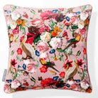 Peruvian Paradise | Sustainable Velvet Cushion - Rosewater 40 x 40 cm Piped by Izabela Peters
