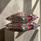 Peruvian Paradise | Sustainable Velvet Cushion - French Grey 40 x 40 cm Standard by Izabela Peters