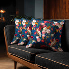 Peruvian Paradise | Sustainable Velvet Cushion - Estate Blue 40 x 40 cm Standard by Izabela Peters
