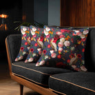 Peruvian Paradise | Sustainable Velvet Cushion - Graphite 40 x 40 cm Standard by Izabela Peters