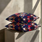 Peruvian Paradise | Sustainable Velvet Cushion - Midnight 40 x 40 cm Standard by Izabela Peters