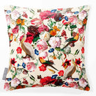 Peruvian Paradise | Sustainable Velvet Cushion - Ivory Cream 40 x 40 cm Smooth by Izabela Peters