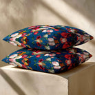 Peruvian Paradise | Sustainable Velvet Cushion - Estate Blue 40 x 40 cm Standard by Izabela Peters