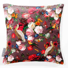 Peruvian Paradise | Sustainable Velvet Cushion - Italian Grape 40 x 40 cm Smooth by Izabela Peters