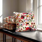 Peruvian Paradise | Sustainable Velvet Cushion - Ivory Cream 40 x 40 cm Standard by Izabela Peters