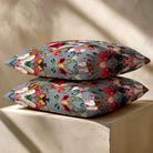 Peruvian Paradise | Sustainable Velvet Cushion - French Grey 40 x 40 cm Standard by Izabela Peters