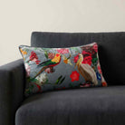 Peruvian Paradise | Sustainable Velvet Rectangle Cushion - French Grey 50 x 30 cm Standard by Izabela Peters