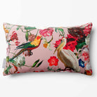 Peruvian Paradise | Sustainable Velvet Rectangle Cushion - Rosewater 50 x 30 cm Standard by Izabela Peters