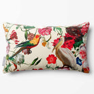 Peruvian Paradise | Sustainable Velvet Rectangle Cushion - Ivory Cream 50 x 30 cm Standard by Izabela Peters