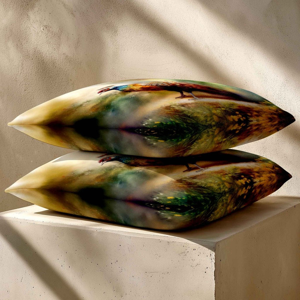 Pheasant | Sustainable Velvet Cushion - 40 x 40 cm Standard by Izabela Peters