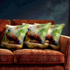 Pheasant | Sustainable Velvet Cushion - 40 x 40 cm Standard by Izabela Peters