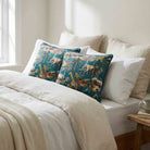 Safari Voyage | Sustainable Velvet Cushion - Teal 40 x 40 cm Standard by Izabela Peters