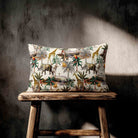 Safari Voyage | Sustainable Velvet Rectangle Cushion - Ivory Cream 50 x 30 cm Standard by Izabela Peters