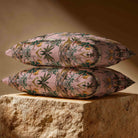 Safari Voyage | Sustainable Velvet Rectangle Cushion - Rosewater 50 x 30 cm Standard by Izabela Peters