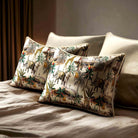 Safari Voyage | Sustainable Velvet Rectangle Cushion - Ivory Cream 50 x 30 cm Standard by Izabela Peters