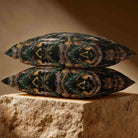 Safari Voyage | Sustainable Velvet Rectangle Cushion - Charcoal 50 x 30 cm Standard by Izabela Peters