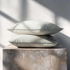Signature Colours with Piping | Sustainable Velvet Rectangle Cushion - Storm Grey 50 x 30 cm by Izabela Peters
