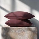 Signature Colours with Piping | Sustainable Velvet Rectangle Cushion - Italian Grape 50 x 30 cm by Izabela Peters