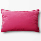 Signature Colours with Piping | Sustainable Velvet Rectangle Cushion - Hot Pink 50 x 30 cm by Izabela Peters