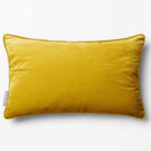 Signature Colours with Piping | Sustainable Velvet Rectangle Cushion - Mustard Ochre 50 x 30 cm by Izabela Peters