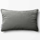 Signature Colours with Piping | Sustainable Velvet Rectangle Cushion - Beluga 50 x 30 cm by Izabela Peters