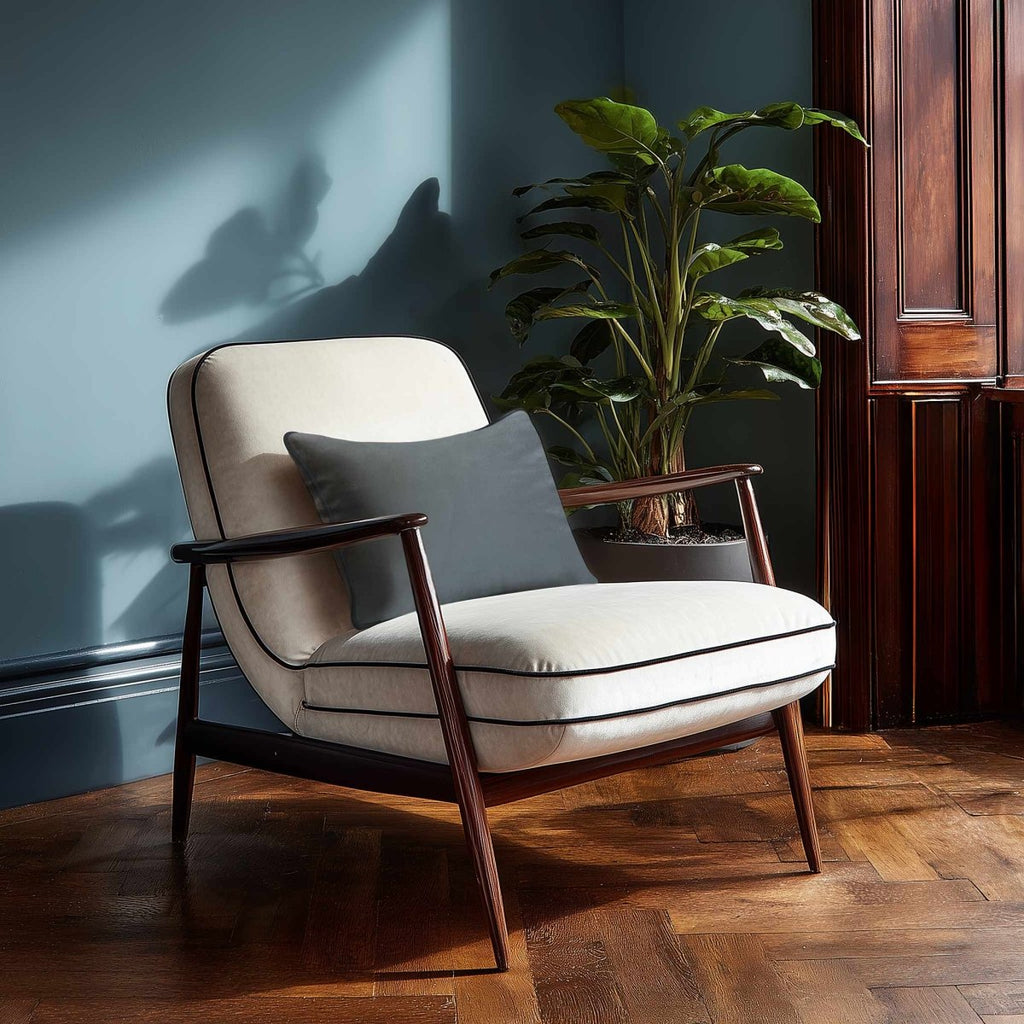Signature Colours with Piping | Sustainable Velvet Rectangle Cushion - French Grey 50 x 30 cm by Izabela Peters