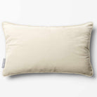 Signature Colours with Piping | Sustainable Velvet Rectangle Cushion - Ivory Cream 50 x 30 cm by Izabela Peters