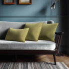 Signature Colours with Piping | Sustainable Velvet Rectangle Cushion - Ivory Cream 50 x 30 cm by Izabela Peters