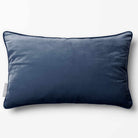 Signature Colours with Piping | Sustainable Velvet Rectangle Cushion - Petrol Blue 50 x 30 cm by Izabela Peters