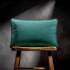 Signature Colours with Piping | Sustainable Velvet Rectangle Cushion - Forest Biome 50 x 30 cm by Izabela Peters