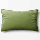 Signature Colours with Piping | Sustainable Velvet Rectangle Cushion - Golden Lime 50 x 30 cm by Izabela Peters