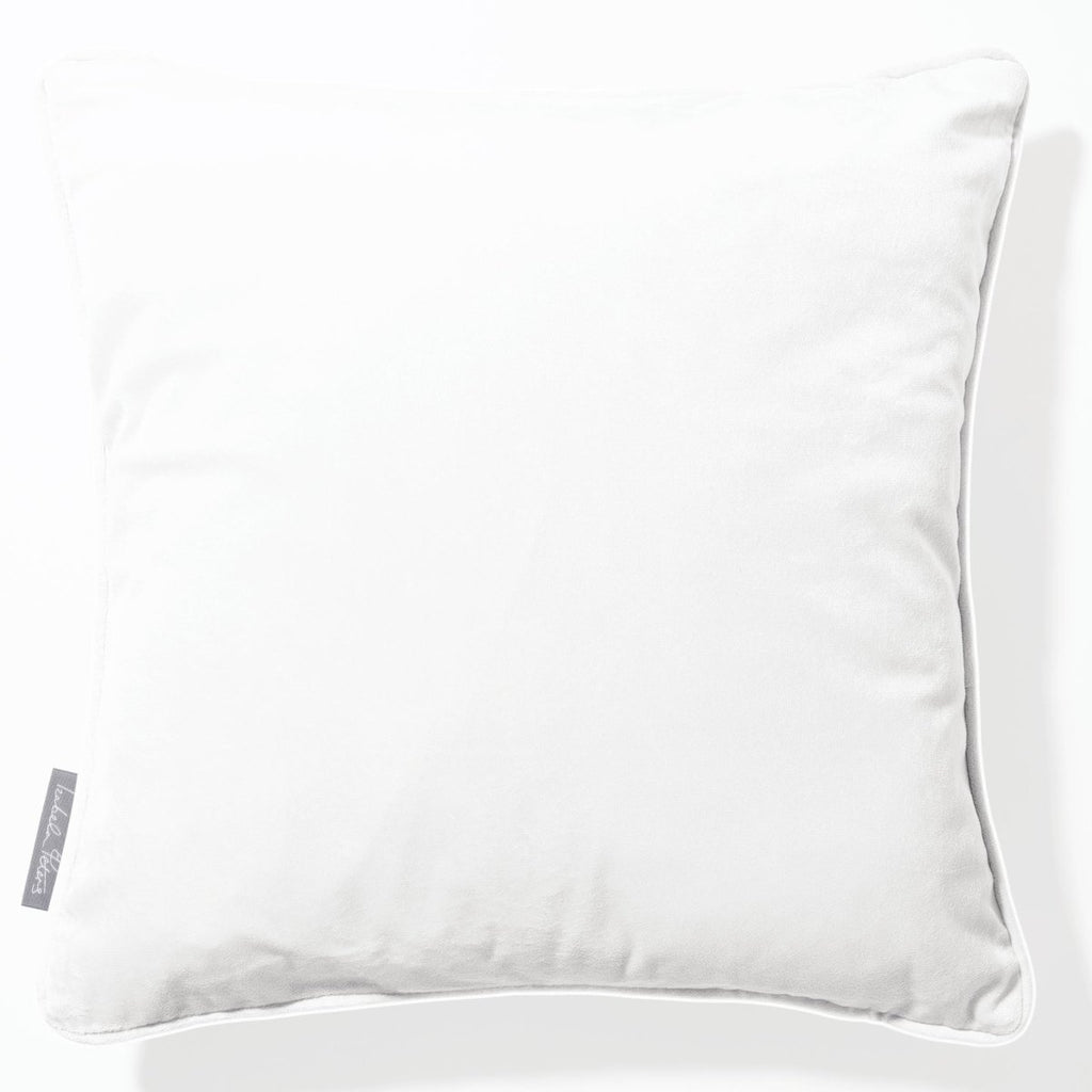 Signature Colourways | Piped Sustainable Velvet Cushion - Dovedale Stone 40 x 40 cm by Izabela Peters