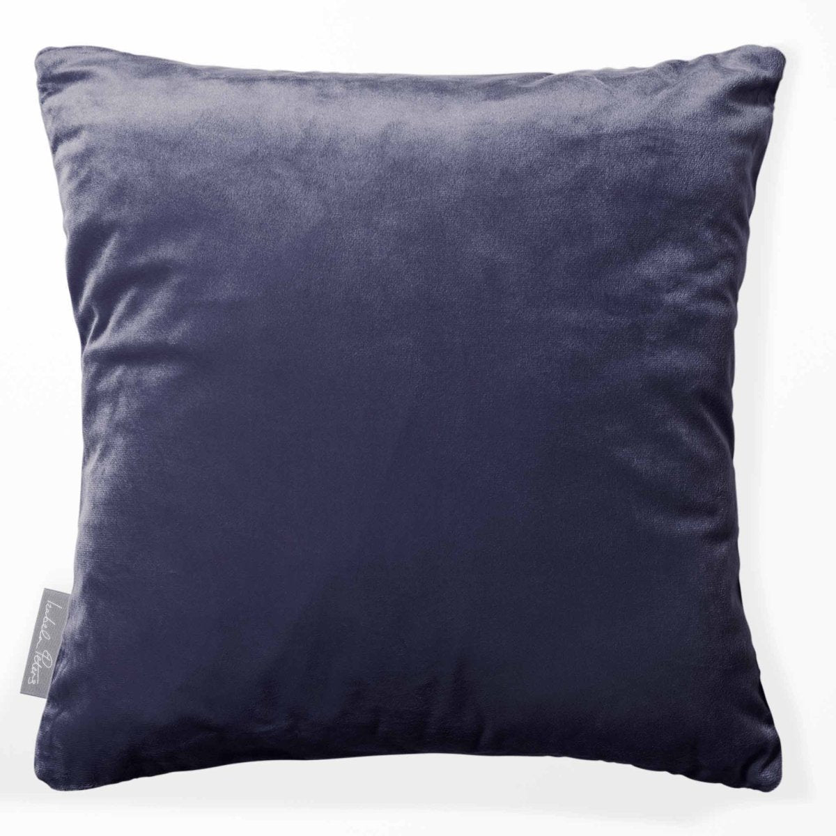 Signature Colourways | Sustainable Velvet Cushion - Graphite 40 x 40 cm by Izabela Peters