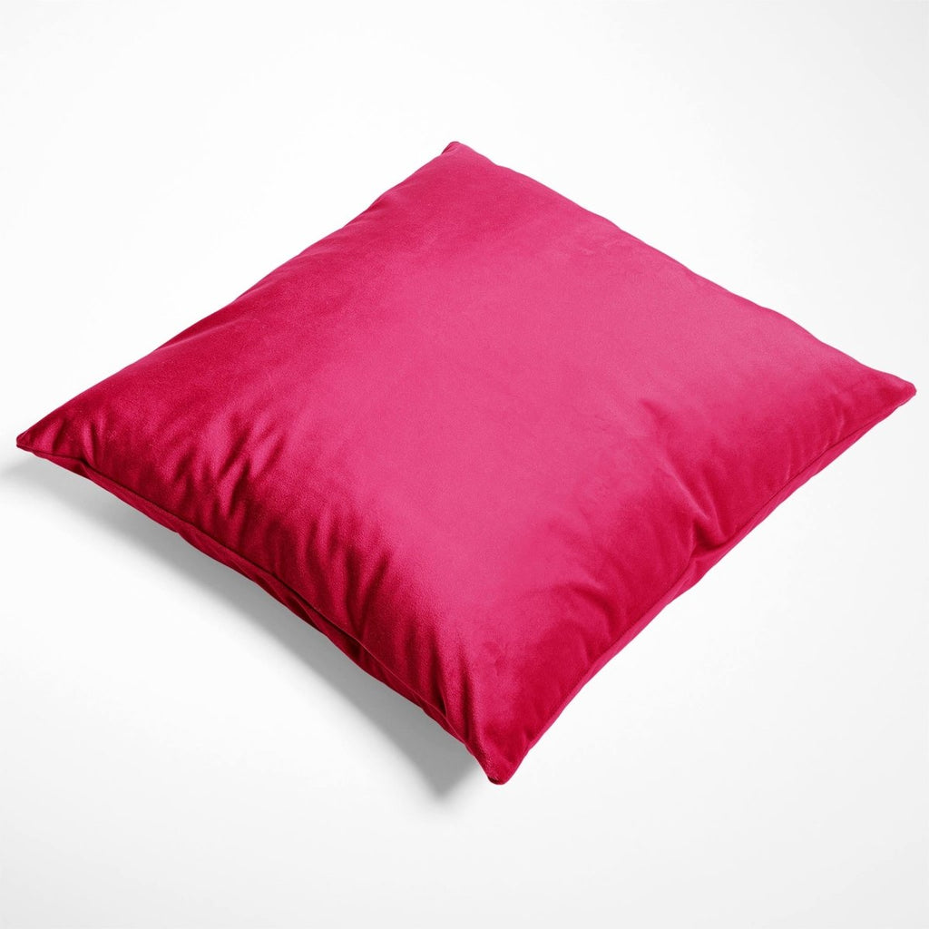 Signature Colourways | Sustainable Velvet Cushion - Hot Pink 40 x 40 cm by Izabela Peters