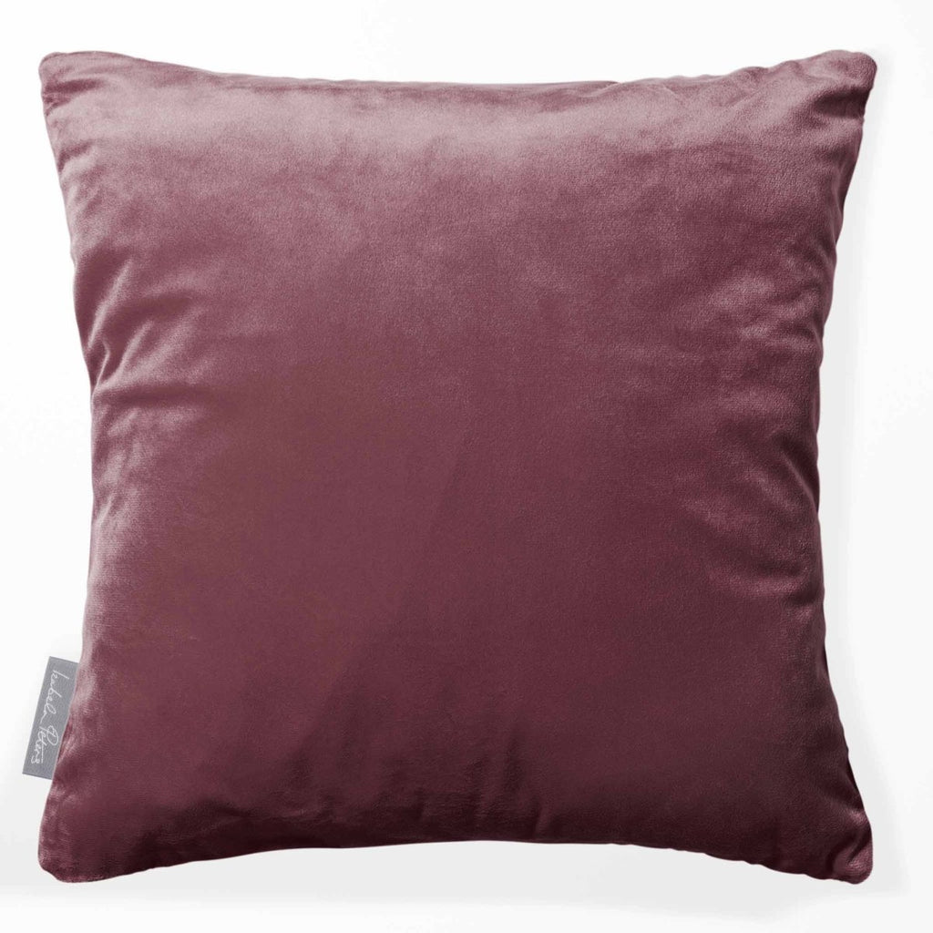 Signature Colourways | Sustainable Velvet Cushion - Italian Grape 40 x 40 cm by Izabela Peters