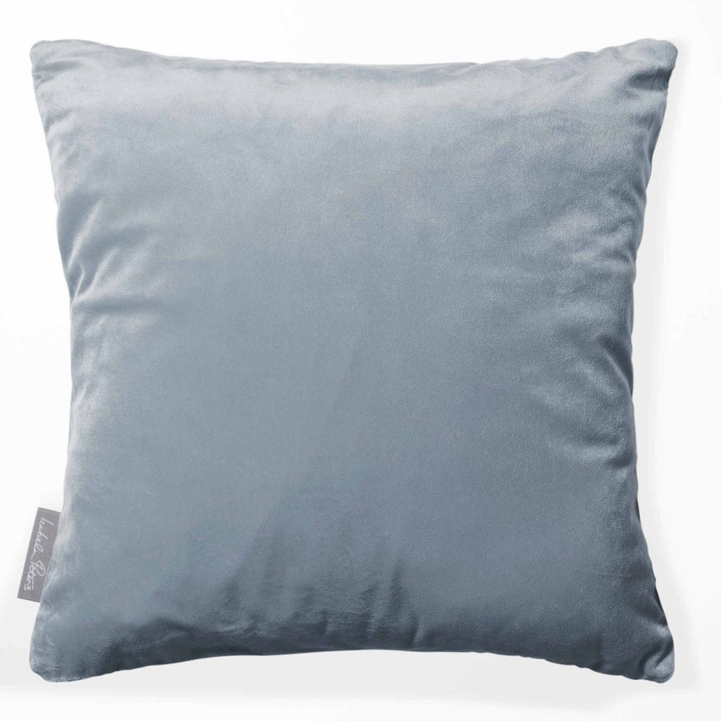 Signature Colourways | Sustainable Velvet Cushion - French Grey 40 x 40 cm by Izabela Peters
