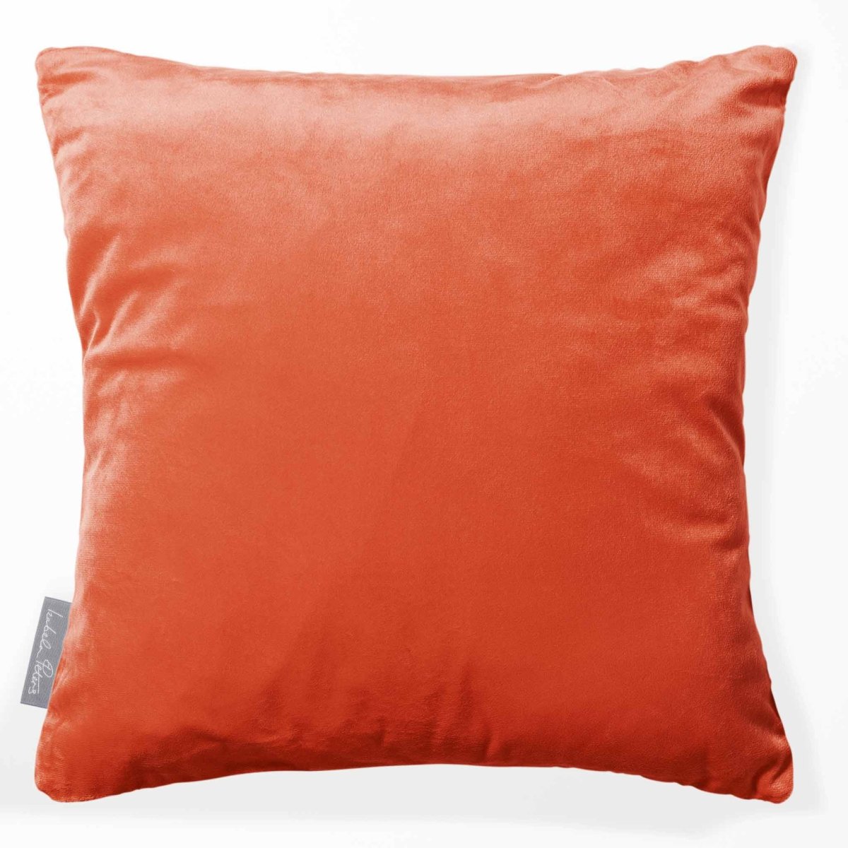 Signature Colourways | Sustainable Velvet Cushion - Burnt Ochre 40 x 40 cm by Izabela Peters