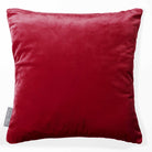 Signature Colourways | Sustainable Velvet Cushion - Raspberry Red 40 x 40 cm by Izabela Peters