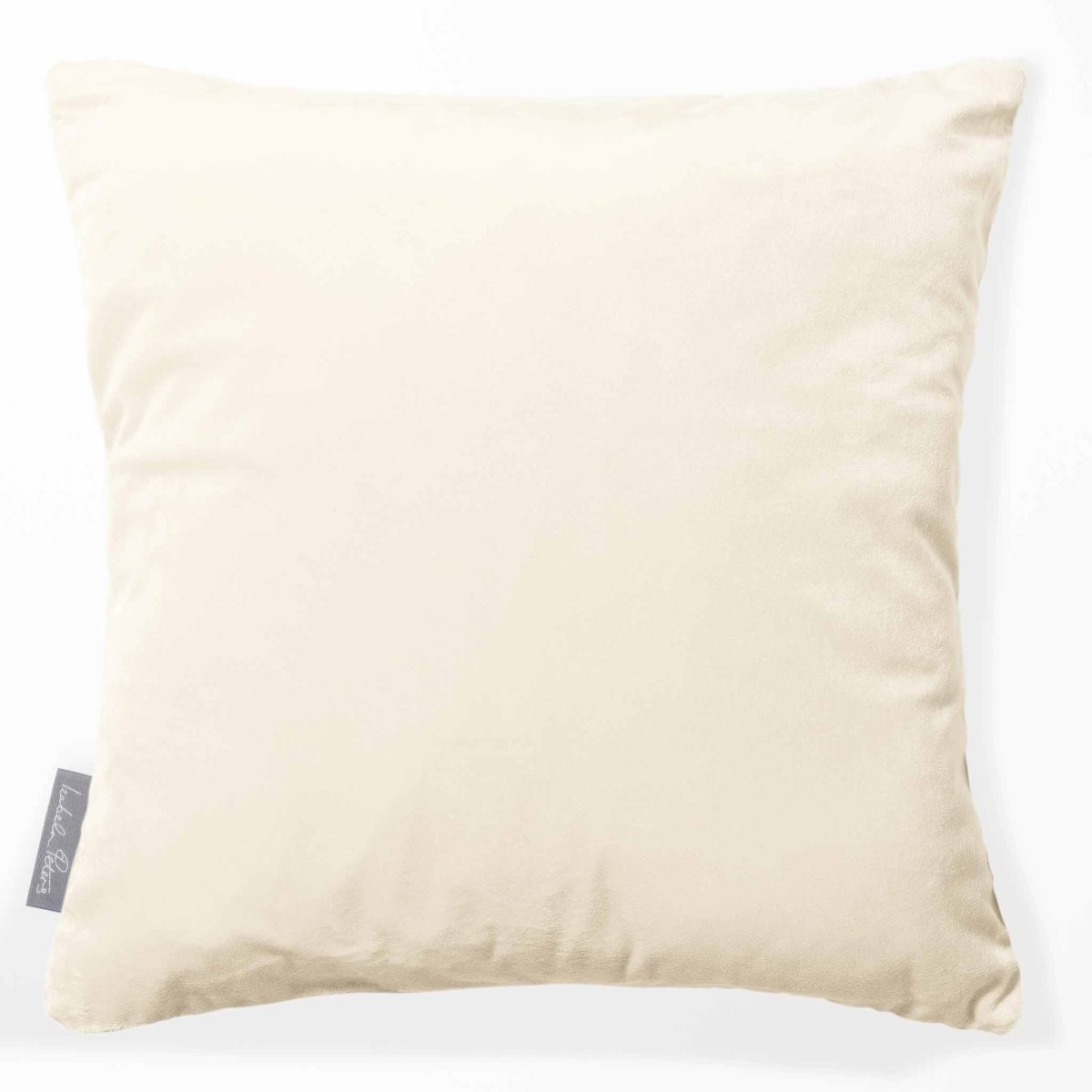 Signature Colourways | Sustainable Velvet Cushion - Ivory Cream 40 x 40 cm by Izabela Peters