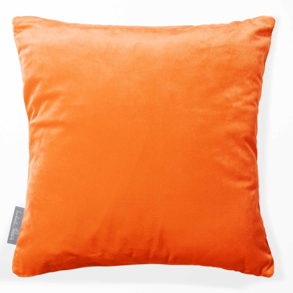 Signature Colourways | Sustainable Velvet Cushion - Burnt Orange 40 x 40 cm by Izabela Peters