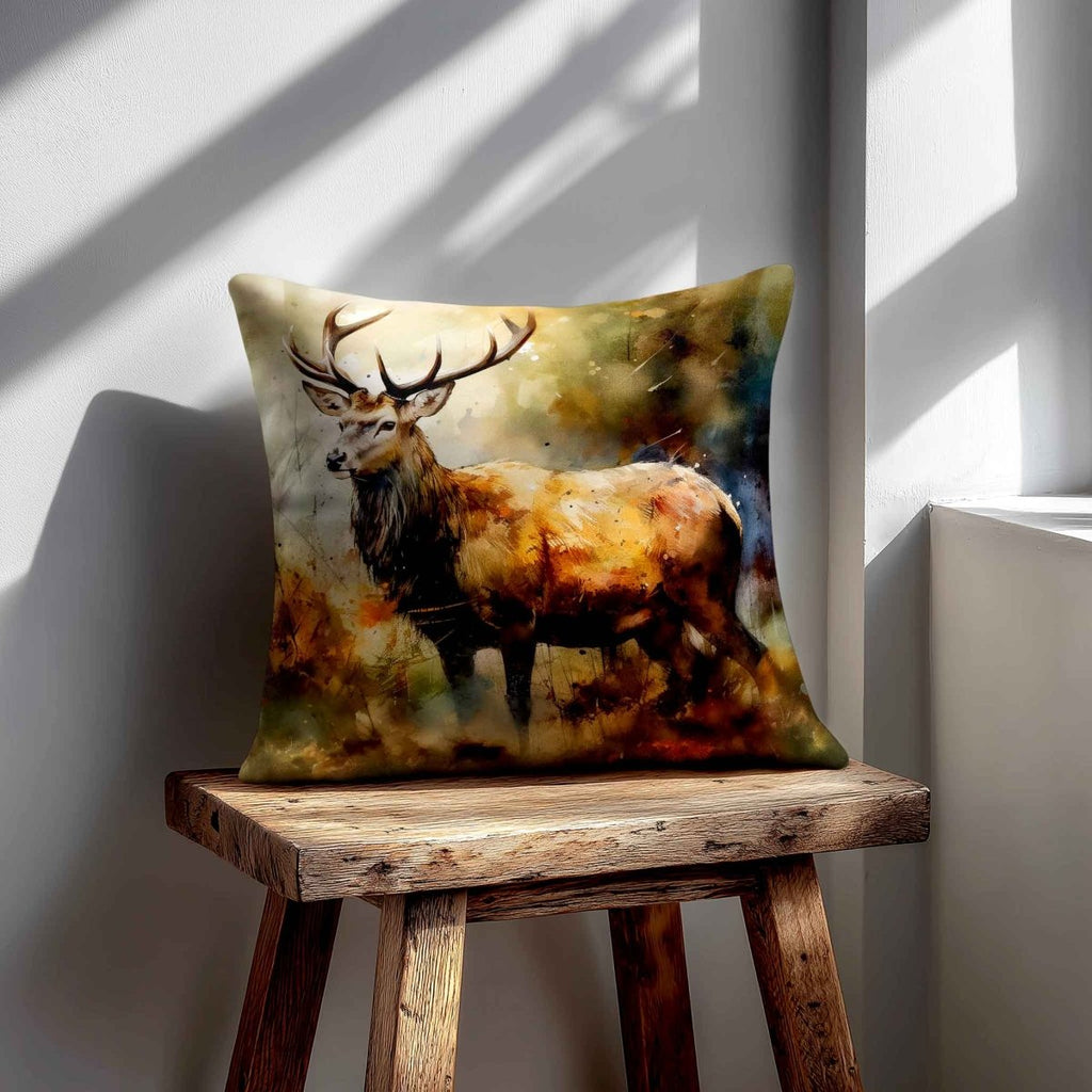 Stag | Sustainable Velvet Cushion - 40 x 40 cm Standard by Izabela Peters