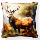 Stag | Sustainable Velvet Cushion - 40 x 40 cm Piped by Izabela Peters
