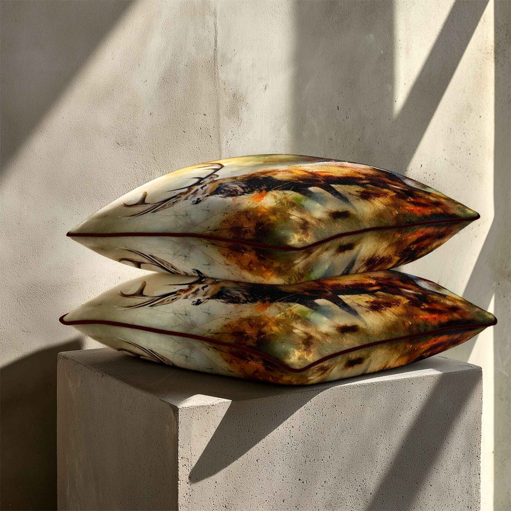 Stag | Sustainable Velvet Cushion - 40 x 40 cm Standard by Izabela Peters