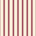 Ticking Stripe Christmas print in burgundy on ivory